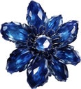 Enchanted colorful Sapphire Blossom. Sapphire Blossom clipart for decoration.