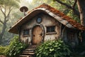 Enchanted Dwelling: Idyllic Hobbit-Style Cottage in the Countryside