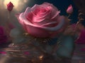 Enchanted Elegance: Fantasy Rose Portrait