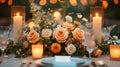 Enchanted Evening with Florals and Candle Ambiance