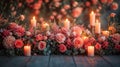 Enchanted Evening with Florals and Candle Ambiance