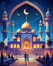 Enchanted Evening at the Majestic Mosque Illumination