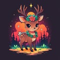 Enchanted Forest Deer Step into a world full of wonder and imagination with The Enchanted Adventures Royalty Free Stock Photo