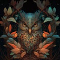 Enchanted Forest Delight, Cernunnos Pie with a side of Owl Wisdom, Generative Ai