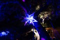 Enchanted: Forest of Light - shiny illuminated mirror star suspended in midair