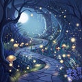Enchanted Forest Path Royalty Free Stock Photo