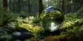 Enchanted Forest Sphere Mystical Nature Photography Royalty Free Stock Photo