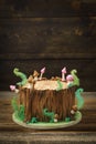 Enchanted forest cake Royalty Free Stock Photo