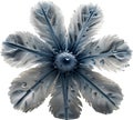 Enchanted frost flower. Frost flower clipart for decoration.