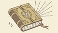 Enchanted Glowing Book, Wisdom Magic, Ancient Knowledge, vector design Generative AI Royalty Free Stock Photo