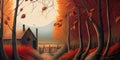 Enchanted Harvest: A Stylized Fall Journey Through the Woods