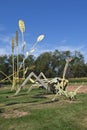 Enchanted Highway steel structure of GRASSHOPPERS on the Prairie