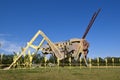 Enchanted Highway steel structure of GRASSHOPPERS on the Prairie