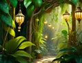 Enchanted Jungle Royalty Free Stock Photo