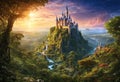 An enchanted kingdom of magic- ruled by a powerful sorcerer or sorceress.