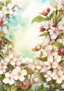 Enchanted Memories: A Whimsical Tree Flower Header for Your Prin