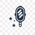 Enchanted mirror vector icon isolated on transparent background, Enchanted mirror transparency concept can be used web and mobile