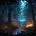 Enchanted Path in Banshee\'s Thicket - AI Generative By Halloween AI