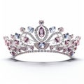 Enchanted Realism Tiara With Pink And Purple Diamonds