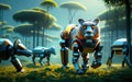 Enchanted Robo-Zoo: A Photorealistic 8K Wonderland at Dusk