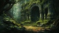 Enchanted Ruins: A Gathering Place For Ancient Geranium Spirits