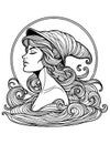 Enchanted Siren Head Coloring Page: Whimsical Discovery