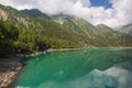 Enchanted view of the Lago dei Cavalli, Alpe Cheggio in Piemonte