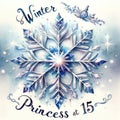 Enchanted Winter Princess Watercolor