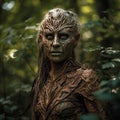 Enchanted Woodland Creature: Half-Human, Half-Forest Spirit - generative AI