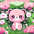 Enchanted Woodland Whispers - Captivating Nature Art in Kawaii Splendor