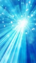 Enchanting abstract blue background with luminous light rays and vivid energy effects Royalty Free Stock Photo