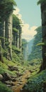 Enchanting Anime Landscape With Exotic Fantasy Elements