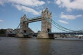 The enchanting as famous Tower of London Bridge and a clear blue sky