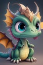 Enchanting Baby Dragon