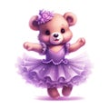 Enchanting ballerina teddy art