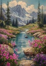 Enchanting Beauty: A Breathtaking River of Dreamy Flowers in Imp