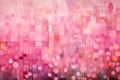 Enchanting Blooms: A Sparkling Pink and Purple Dreamland of Abst