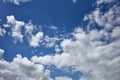 Enchanting blue sky covered with clouds