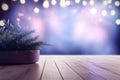 Enchanting Bokeh Lights Transforming an Indoor Oasis Royalty Free Stock Photo