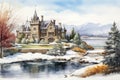 Enchanting Castles and Snowy Landscapes: A Visual Novel of Golf