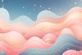 Enchanting Celestial Dreams: A Vibrant Fusion of Pink, Blue, and