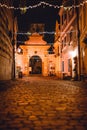 Cesky Krumlov: Enchanting Medieval Village Illuminated by Fairy Lights