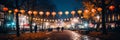 Enchanting chinese new year garden decorated with various sizes and shapes of illuminated lanterns