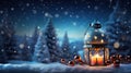 Enchanting Christmas Glow Christmas Lamp and Shooting Star Background - Captivating Festive Illumination. created with Generative