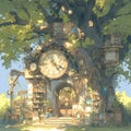 Enchanting Clock Shop - Timeless Artistry Royalty Free Stock Photo
