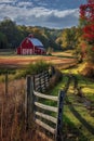 Enchanting Countryside: A Vibrant Journey Through the Red Barn F