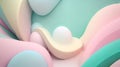 Enchanting 3D Pastel Colors Background: Dive into a Dreamy Visual Wonderland.