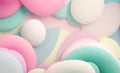 Enchanting 3D Pastel Colors Background: Dive into a Dreamy Visual Wonderland.