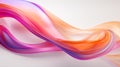 Enchanting Dance of Vibrant Love: Abstract Swirls in Pink, Purple, and Orange
