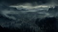 Enchanting Dark Fantasy Forest Landscape Art Wallpaper